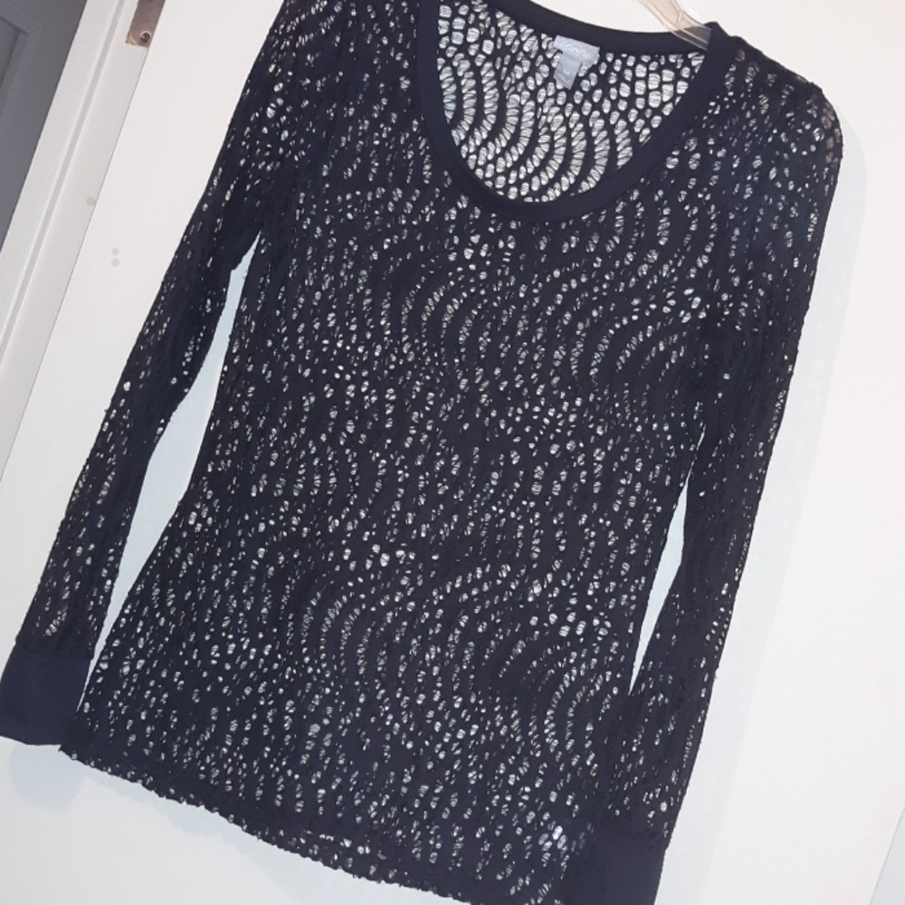 🌻Vanity black fishnet shirt🎊
